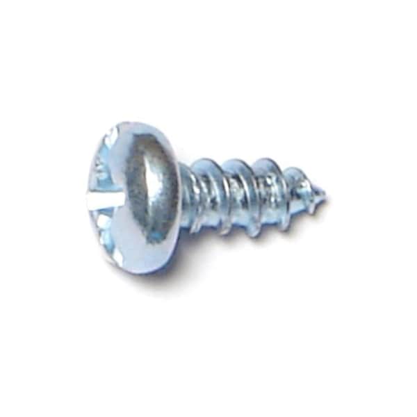Midwest Fastener Sheet Metal Screw, #8 x 3/8 in, Zinc Plated Steel Pan Head Combination Phillips/Slotted Drive 67601 - main
